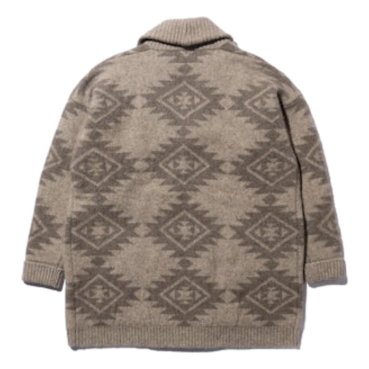 Gown Native Pattern Jacquard Beige - One Size - Sweater