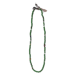Green Bead Necklace - Necklace