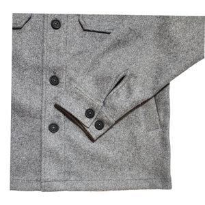 Grey Melange Overshirt - Overshirt