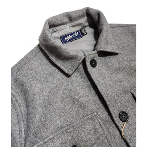 Grey Melange Overshirt - Overshirt