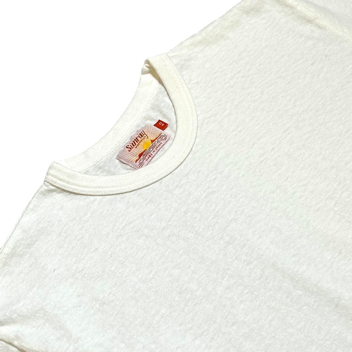Haleiwa Loopwheel Tee Off White - T-Shirt