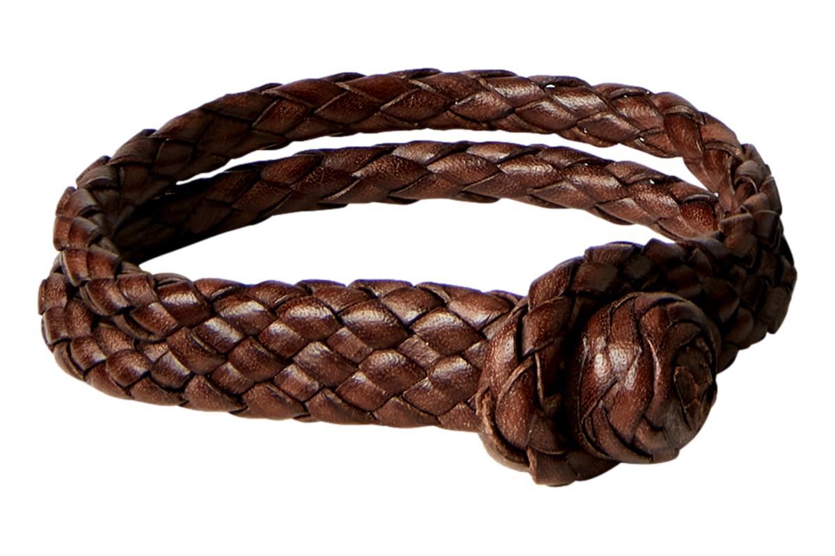Hand Braided Leather Cuff Bracelet - Bracelet