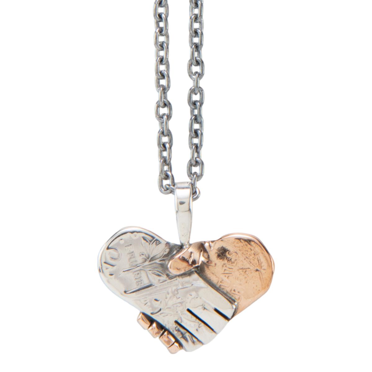 Handshake Necklace - Necklace