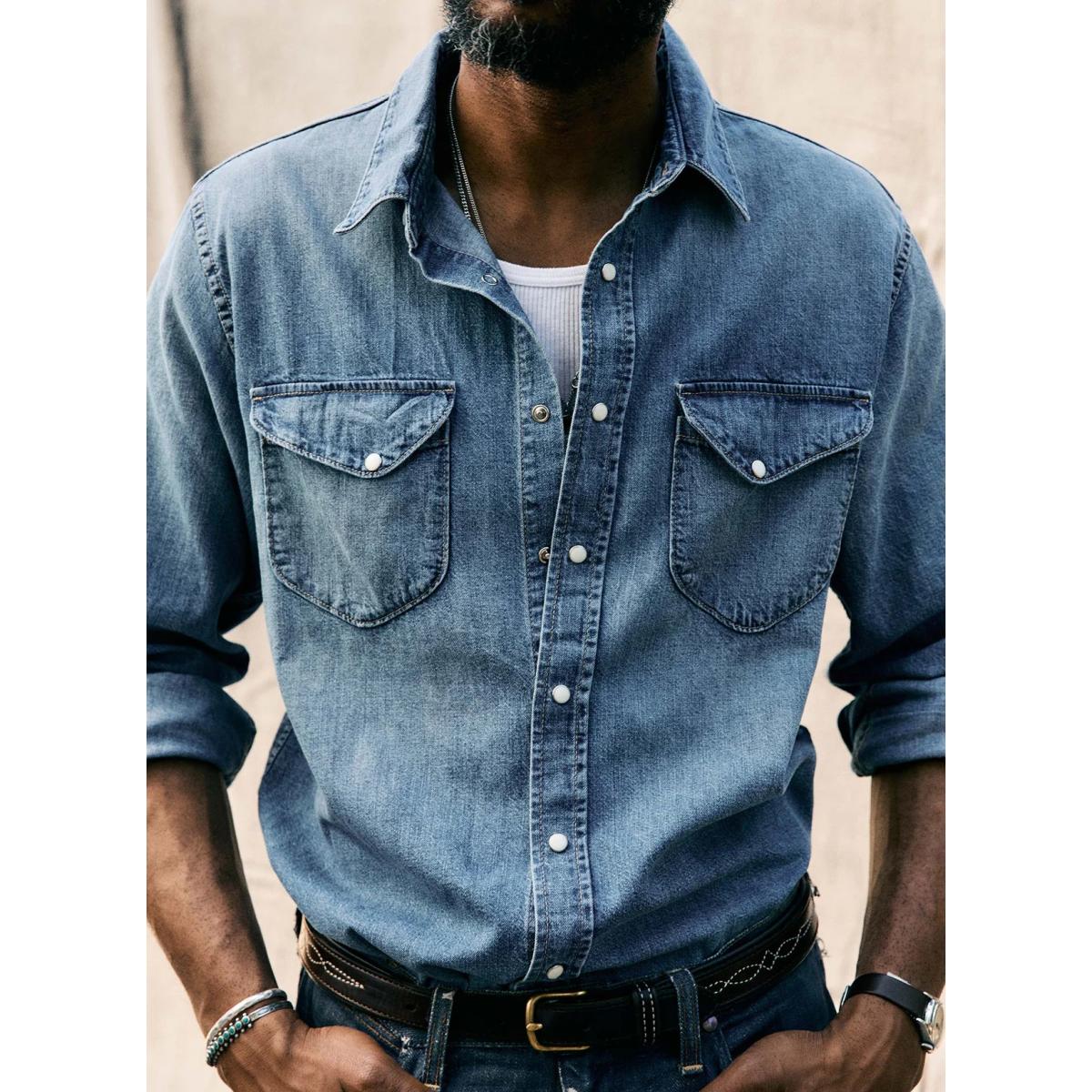 Hayes Washed Pearl Snap - Shirt