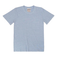 Heathered Jung Pocket Tee Coastal Blue - T Shirt
