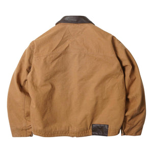 Heavy Canvas Destroyed Work Jacket Tan - Jacket