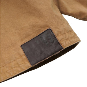 Heavy Canvas Destroyed Work Jacket Tan - Jacket
