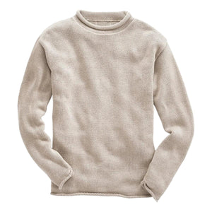 Heavy Rollneck Sweater Linen - Sweater