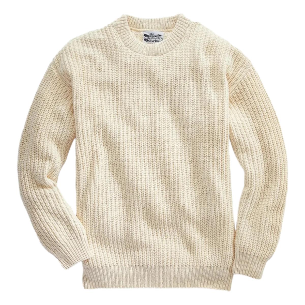 Heavy Shaker Knit Sweater Natural - Sweater