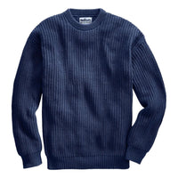 Heavy Shaker Knit Sweater Navy - Sweater