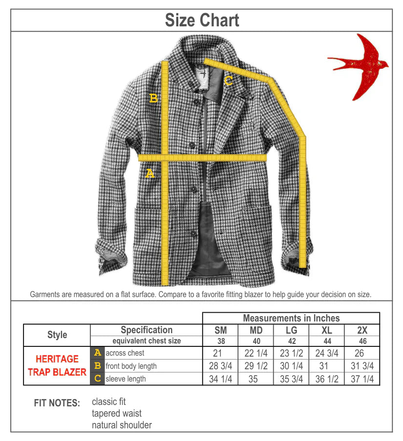 Heritage Trap Blazer Ash Brown Herringbone - Blazer