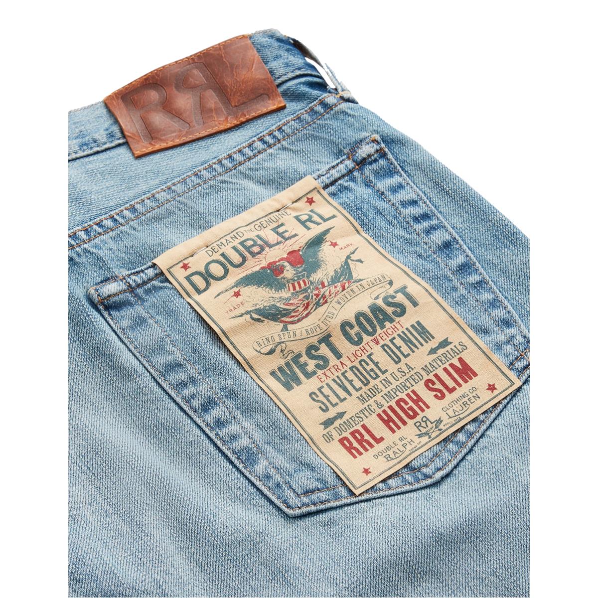 RRL High Slim Lawton Selvedge Jean MILWORKS - Main Image