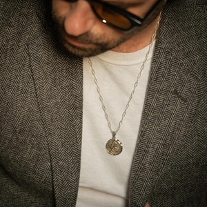 Hobo Nickel Souvenir Necklace Silver & Brass - Necklace