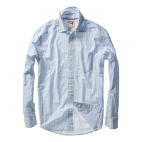 Huron Blues White Dobby Stripe - Shirts