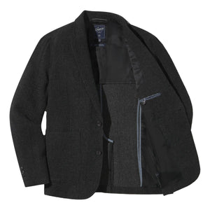 Hutton Wool Twill Sport Coat Charcoal - Blazer