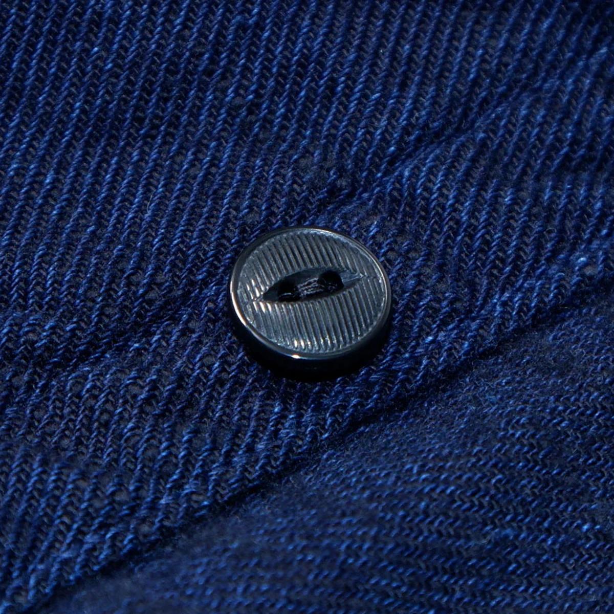 Indigo Cotton Viyella Shirt - Shirt