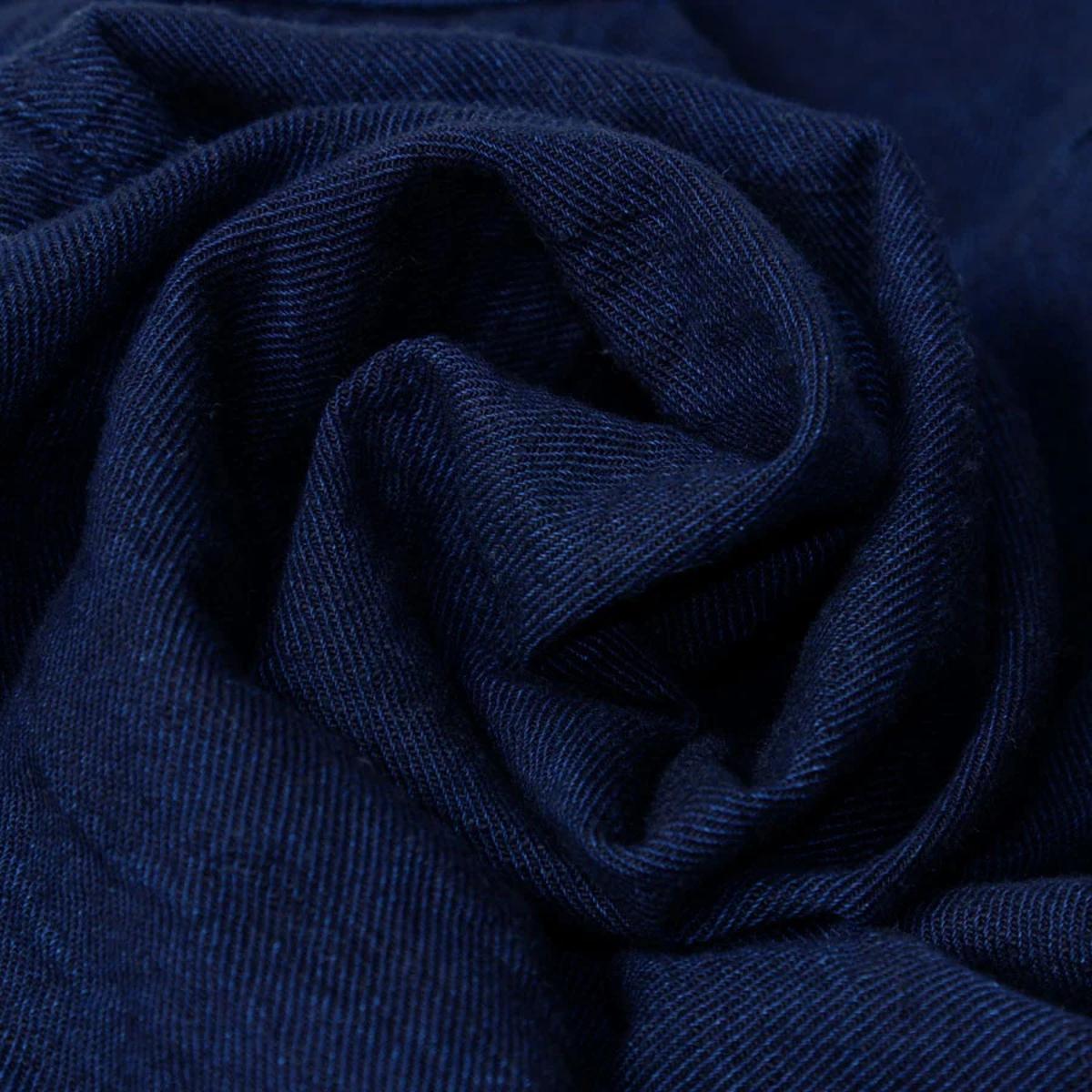 Indigo Cotton Viyella Shirt - Shirt