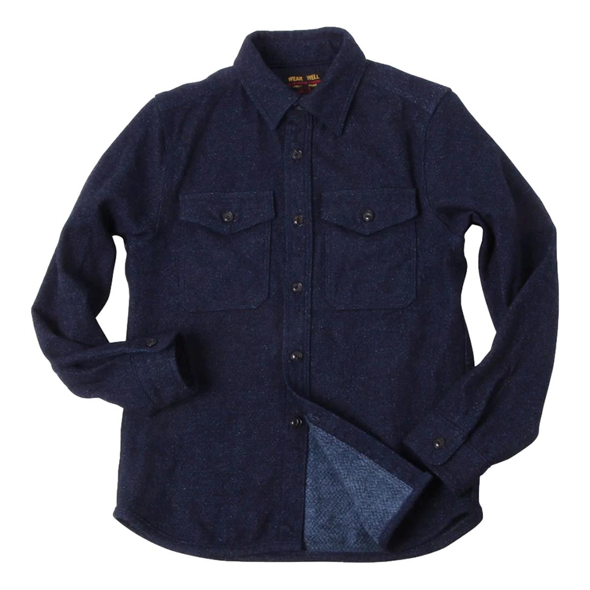 Indigo Extra Heavy Flannel Shirt - Shirt