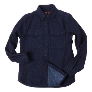 Indigo Extra Heavy Flannel Shirt - Shirt