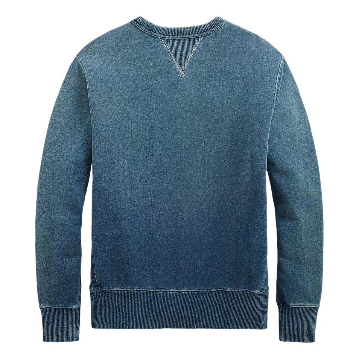 Indigo French Terry Sweatshirt - sweatshirt