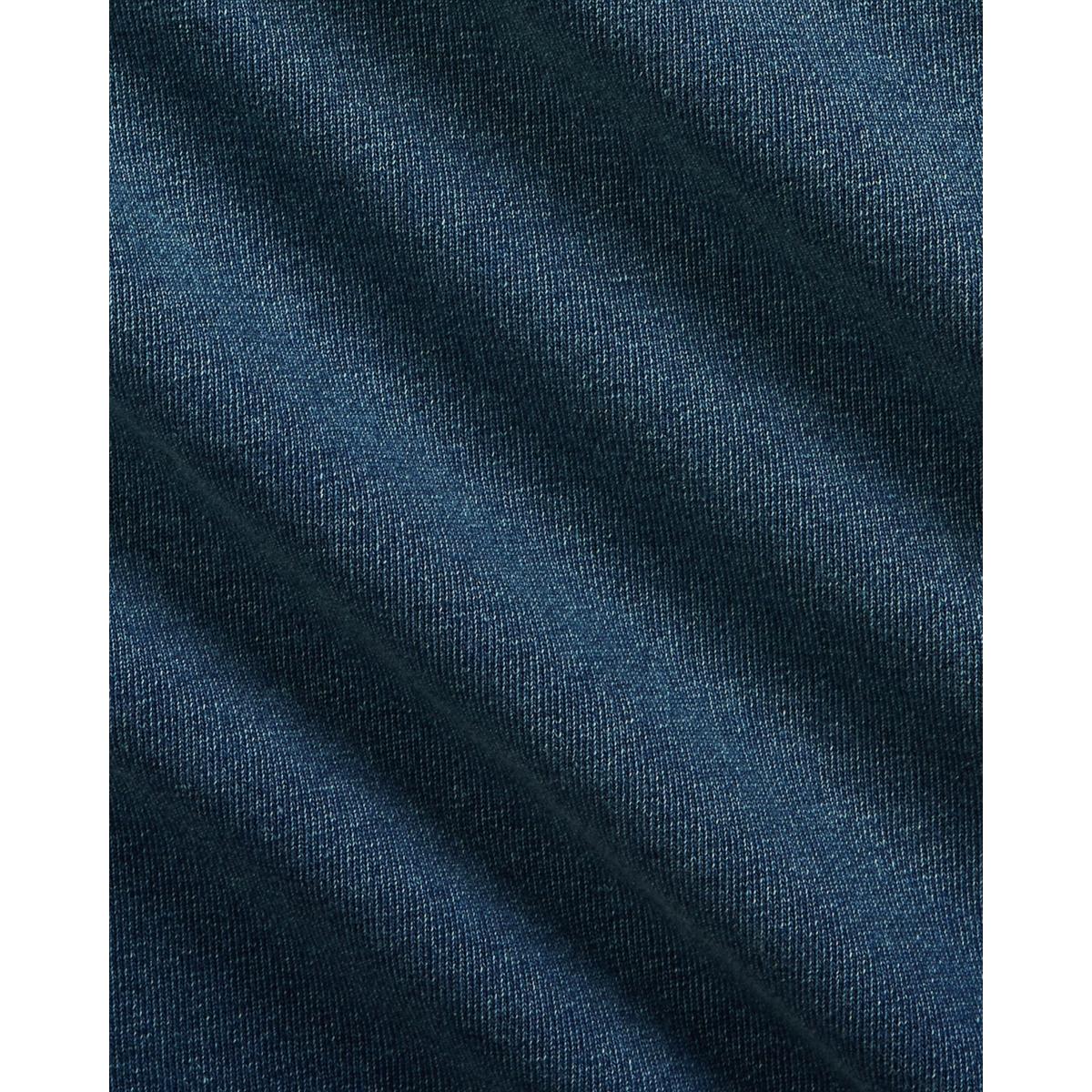 Indigo French Terry Sweatshirt - sweatshirt