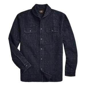 Indigo Jacquard Workshirt - Shirt