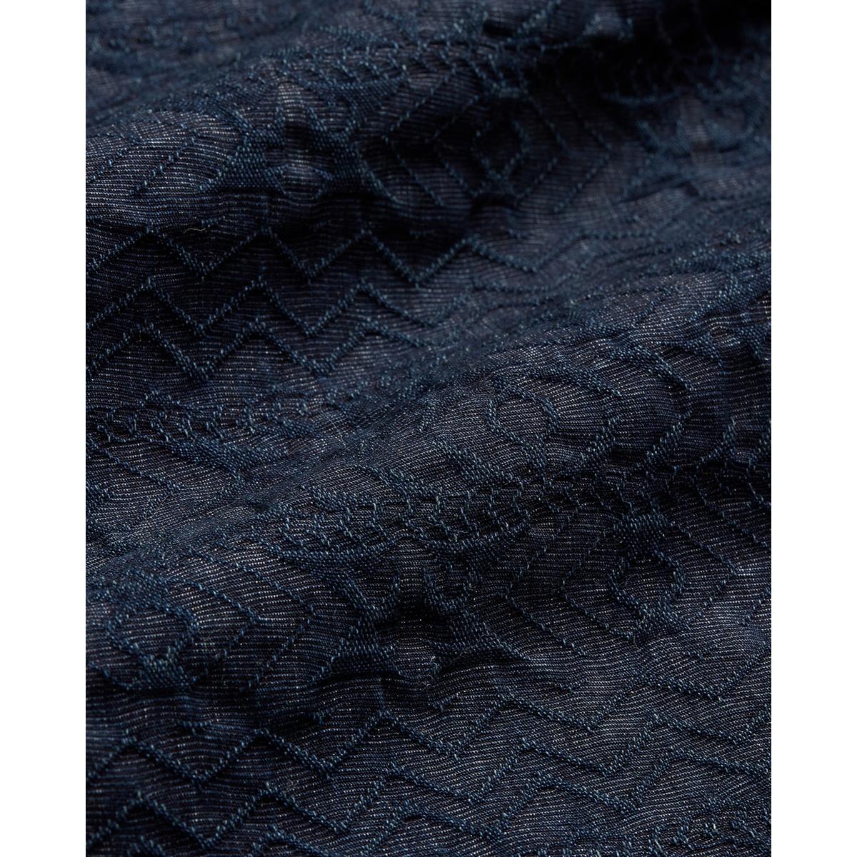 Indigo Jacquard Workshirt - Shirt