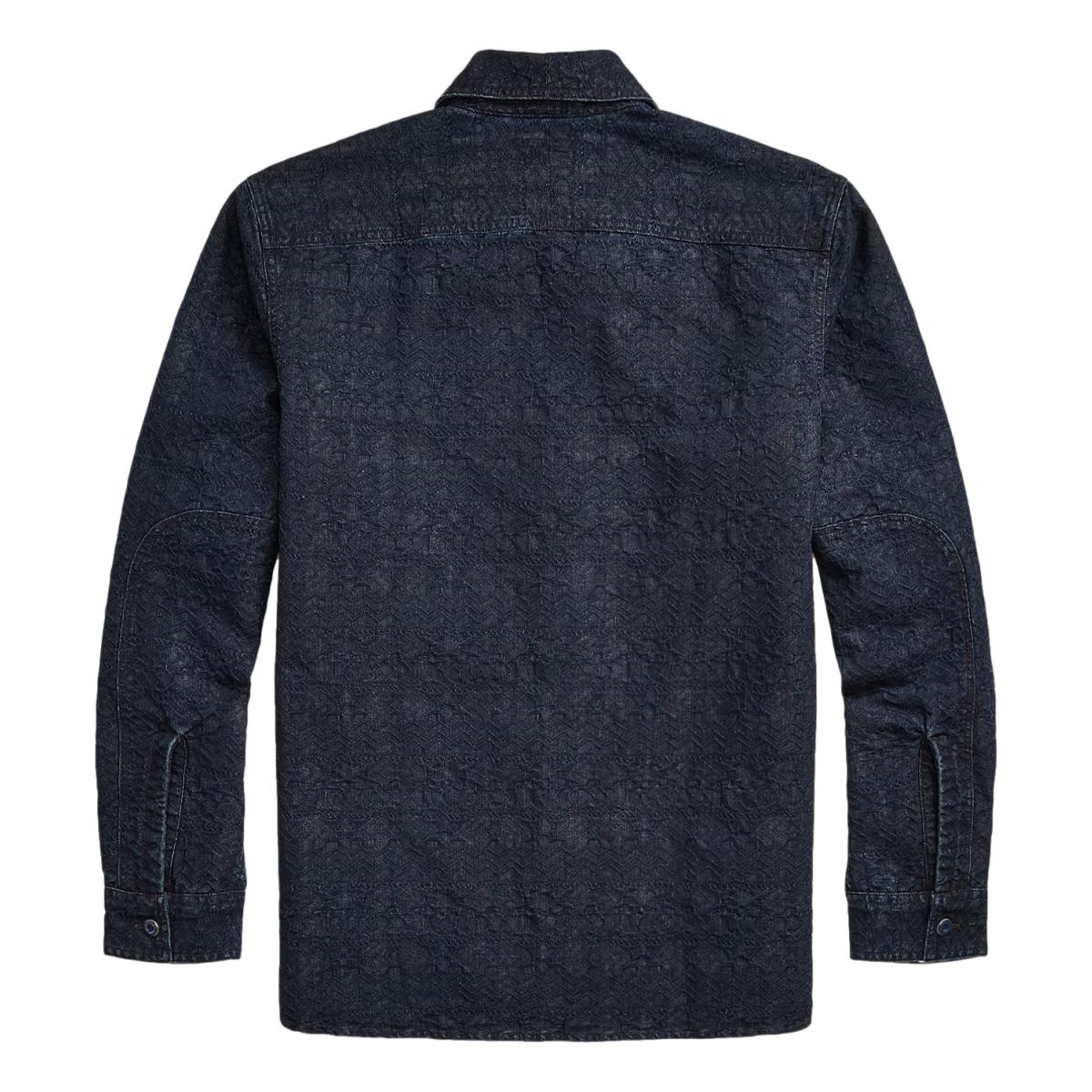 Indigo Jacquard Workshirt - Shirt