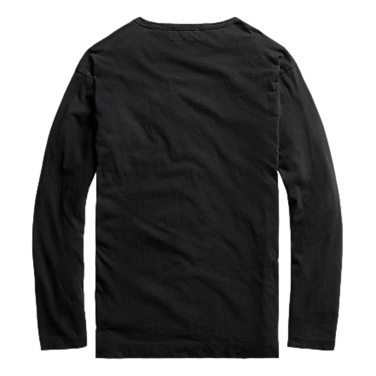 Indigo Jersey Long-Sleeve T-Shirt Rinsed Black Indigo - T
