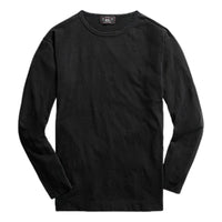 Indigo Jersey Long-Sleeve T-Shirt Rinsed Black Indigo - T