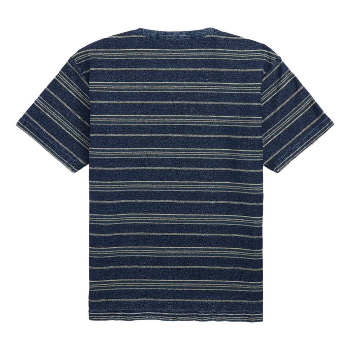 Indigo Multi Striped Jersey T-Shirt - T Shirt