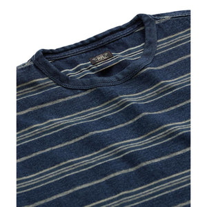 Indigo Multi Striped Jersey T-Shirt - T Shirt