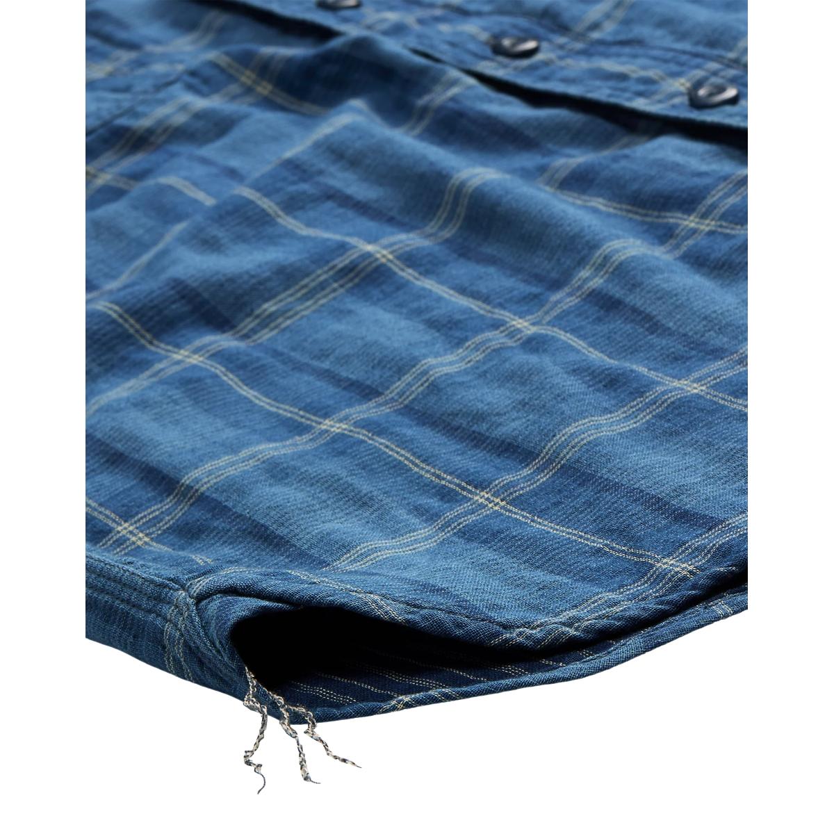 Indigo Plaid Double-Faced Workshirt - Shirt