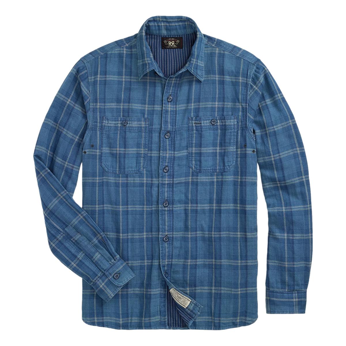 Indigo Plaid Double-Faced Workshirt - Shirt