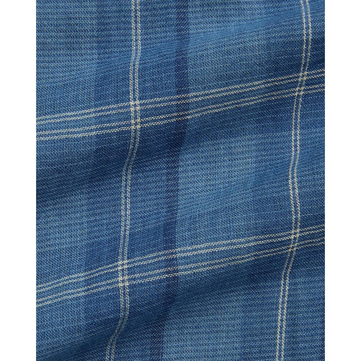 Indigo Plaid Double-Faced Workshirt - Shirt