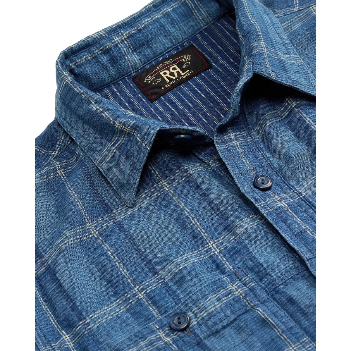 Indigo Plaid Double-Faced Workshirt - Shirt