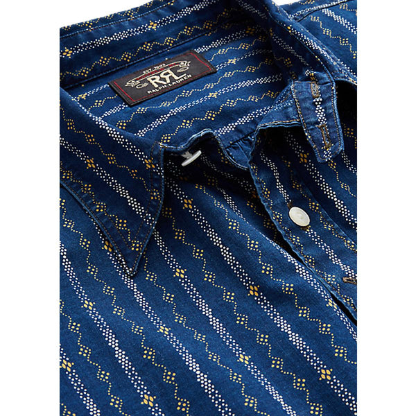 Indigo Chambray Workshirt Medium Wash - MILWORKS