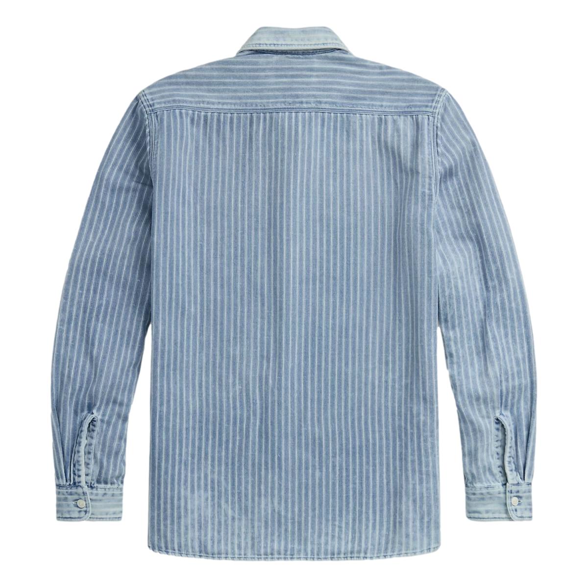 Indigo Striped Double-Faced Workshirt - Shirt