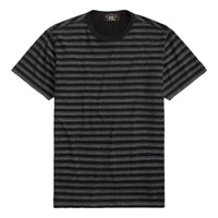 Indigo Striped Jersey T-Shirt Black Multi - T Shirt