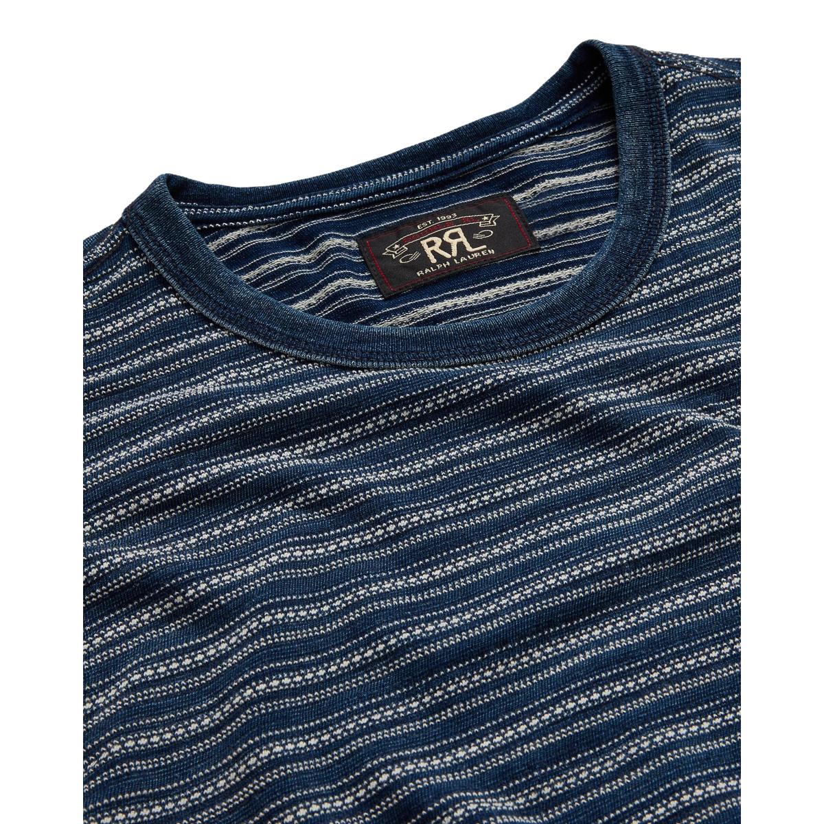 Indigo Striped Jersey T - Shirt Blue Multi - T Shirt