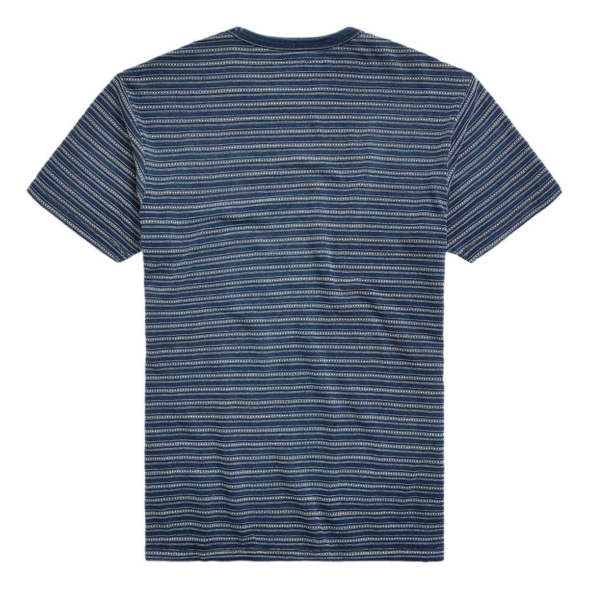 Indigo Striped Jersey T - Shirt Blue Multi - T Shirt