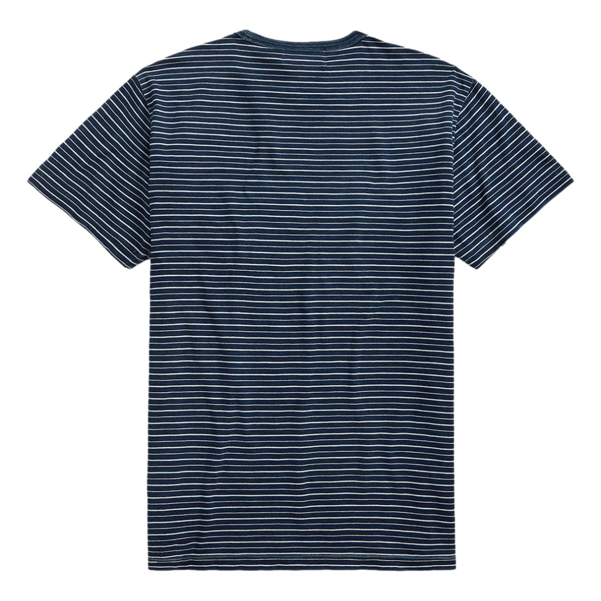 Indigo Striped Jersey T-Shirt Indigo Multi - T Shirt