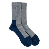 Iron Heart Work Boot Socks Grey Navy - Socks