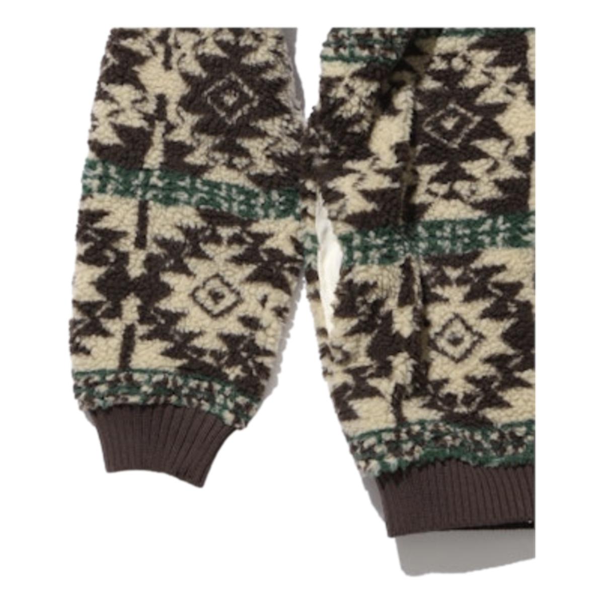 Jacquard Boa Cardigan Brown - Sweatshirt