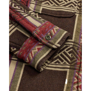 Jacquard Overshirt Brown Olive - Overshirt