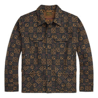 Jacquard Shirt Jacket Vintage Charcoal - Overshirt
