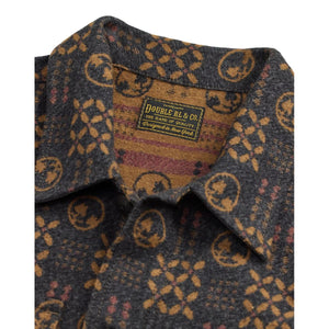 Jacquard Shirt Jacket Vintage Charcoal - Overshirt