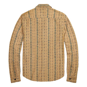 Jacquard Workshirt Yellow Multi - Shirts