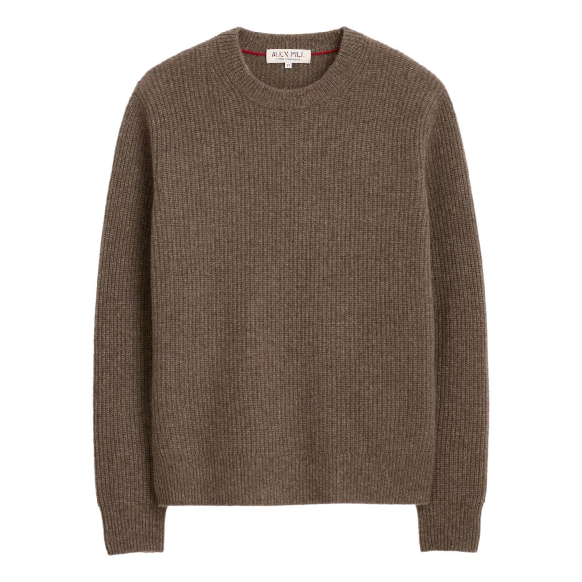Jordan Sweater Washed Cashmere Heather Walnut Sweater