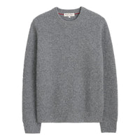 Jordan Sweater Washed Cashmere Marled Heather Grey Sweater